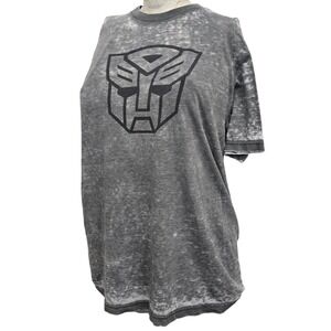 Transformers Autobot Logo T Shirt M Acid Wash Distressed Retro Y2K Soft and thin